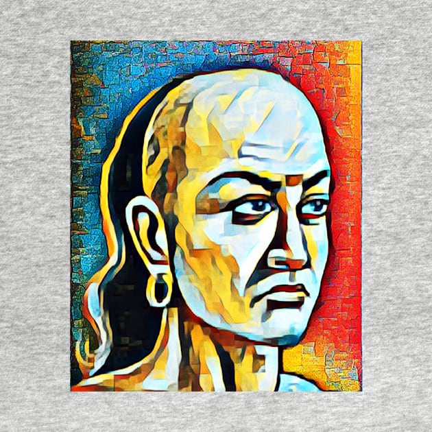 Chanakya Abstract Portrait | Chanakya Artwork 2 by JustLit